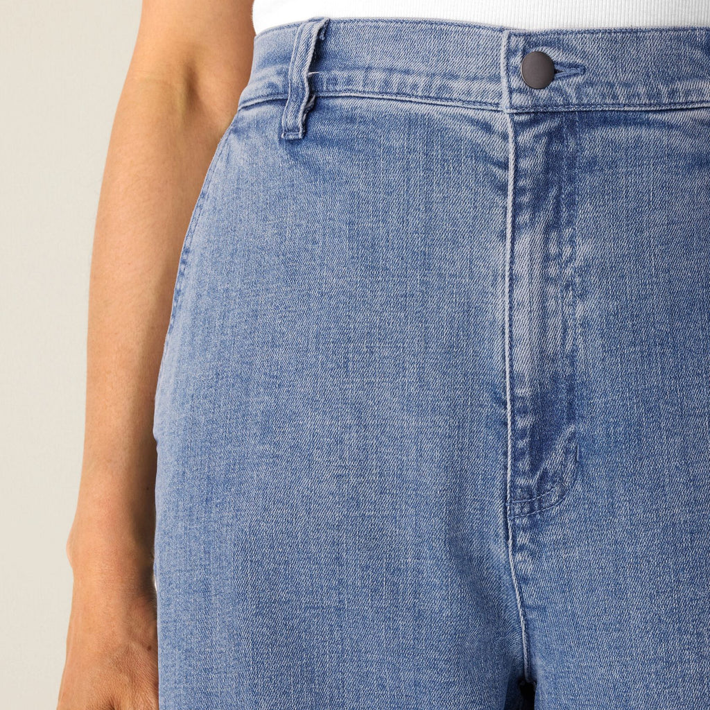 Women's high rise wide leg jeans