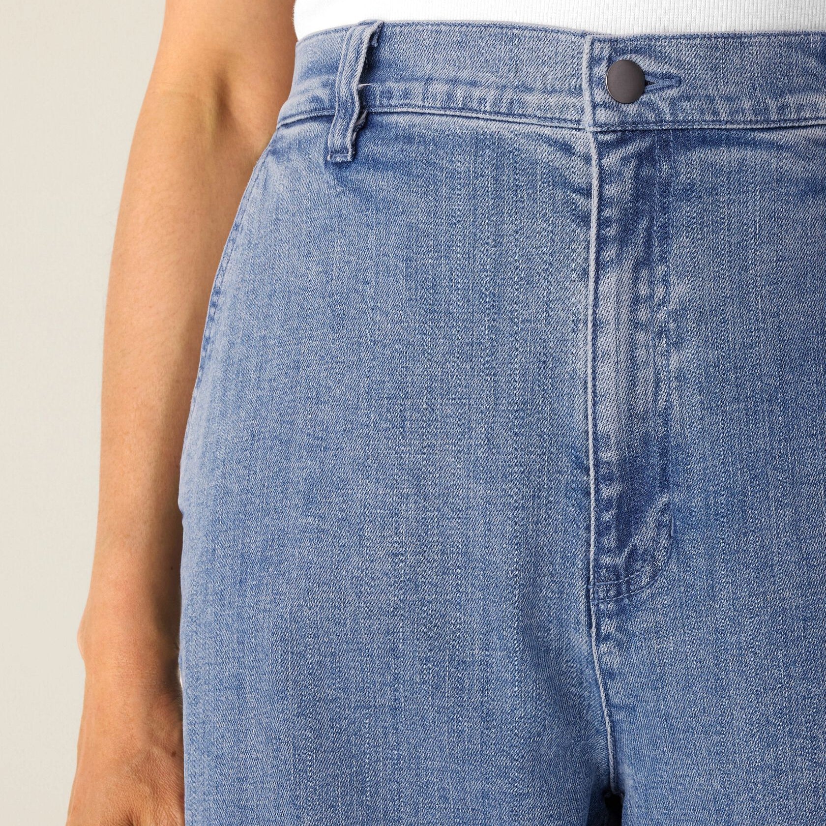 Women's high rise wide leg jeans